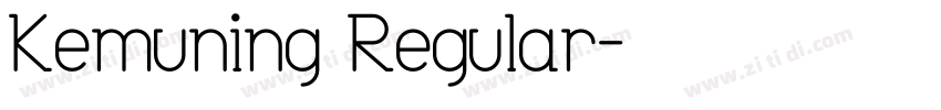 Kemuning Regular字体转换